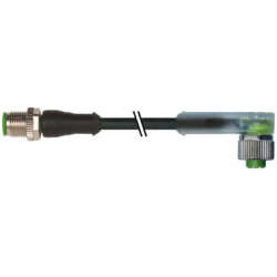 MURRELEKTRONIK 7000-40321-6330100 - M12 maschio diritto / M12 femmina 90° LED 1m MURRELEKTRONIK 7000-40321-6330100 - M12 maschio diritto / M12 femmina 90° LED 1m