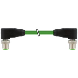 MURRELEKTRONIK 7000-44561-7960040 - M12 maschio 90°/ M12 maschio 90° schermato Ethernet 0,4m MURRELEKTRONIK 7000-44561-7960040 - M12 maschio 90°/ M12 maschio 90° schermato Ethernet 0,4m