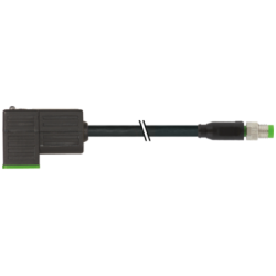 MURRELEKTRONIK 7000-88421-6130060 - M8 maschio diritto 3 poli / connettore per elettrovalvola forma C 8mm (small) 0,6m