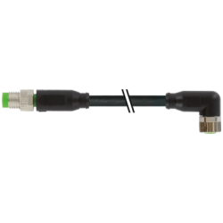 MURRELEKTRONIK 7000-89531-6410150 - M8 maschio diritto / M8 femmina 90° schermato 1,5m MURRELEKTRONIK 7000-89531-6410150 - M8 maschio diritto / M8 femmina 90° schermato 1,5m