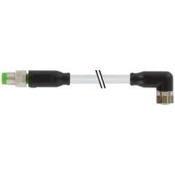 MURRELEKTRONIK 7000-89561-6410060 - M8 maschio 90° / M8 femmina diritto schermato 0,6m MURRELEKTRONIK 7000-89561-6410060 - M8 maschio 90° / M8 femmina diritto schermato 0,6m